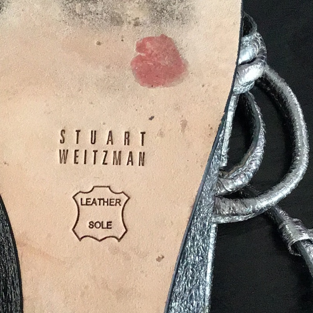 Stuart Weitzman size 9 silver sandals - Picture 6 of 13